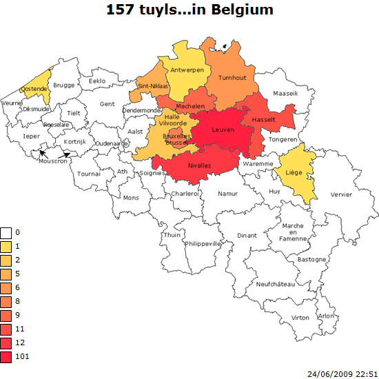 Tuyls in Belgi&euml; (157 in juni 2009)