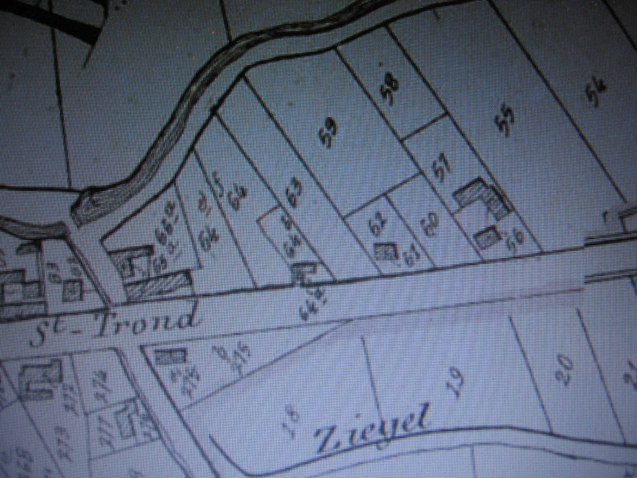 Popp-kaart, Orsmaal met ligging vernietigde Ulens-woningen